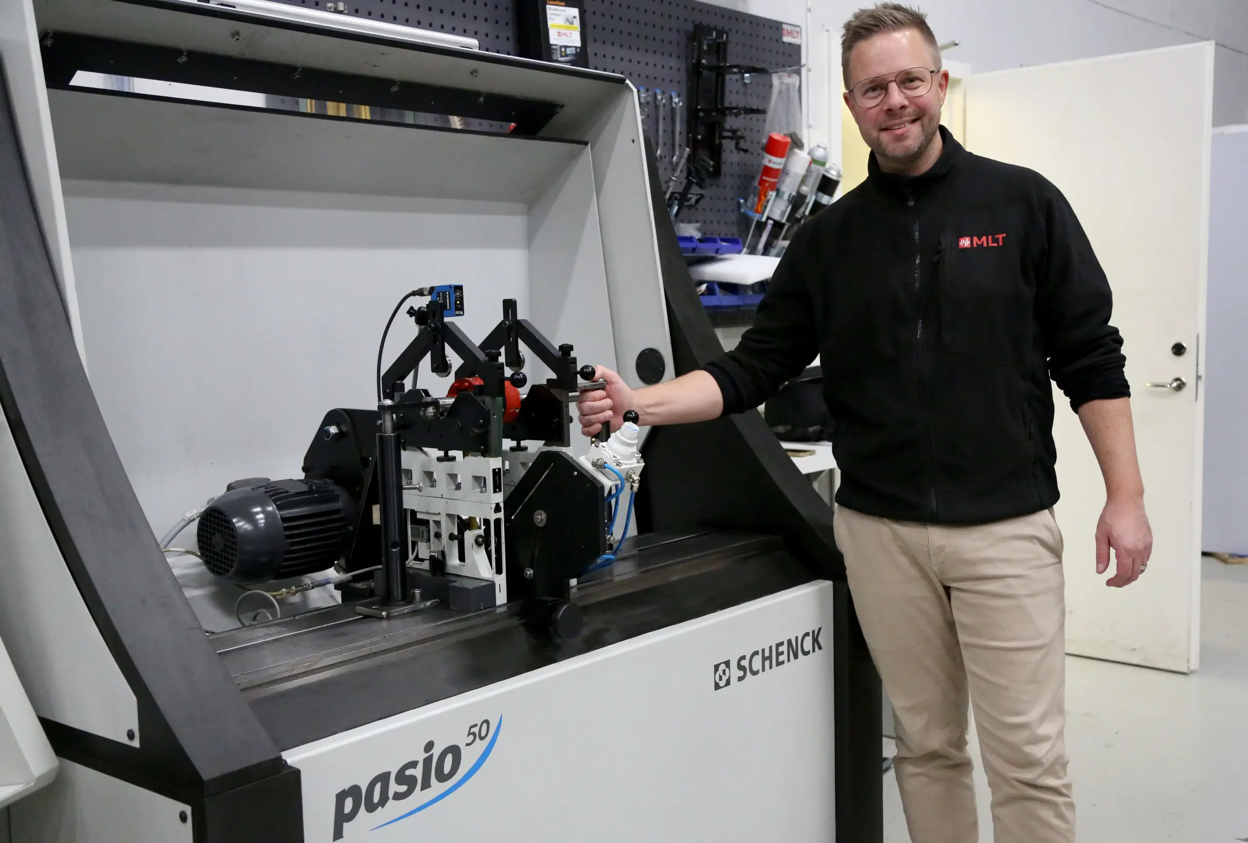 Johan Alm at MLT Balancing center in Gothenburg.